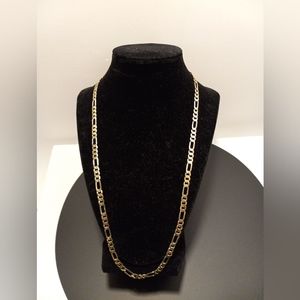 NEW 14K Gold Plated Figaro Chain